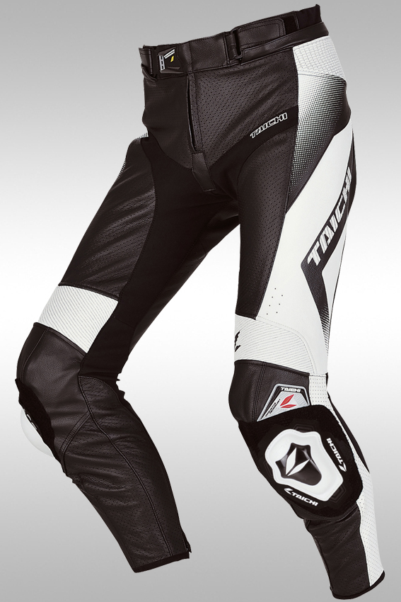Штаны RS TAICHI GMX MOTION VENTED кожаные (черн-бел, 3XL (54), RSY822)