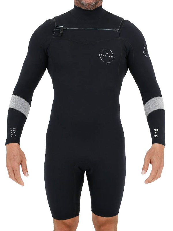 Гидрокостюм Jetpilot X1 GBS 2/2mm L/S Springsuit (Grey Heather, L)