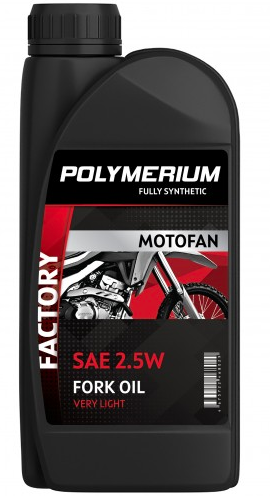 Масло вилочное POLYMERIUM MOTOFAN FORK OIL FACTORY VERY LIGHT 2.5W 1л.