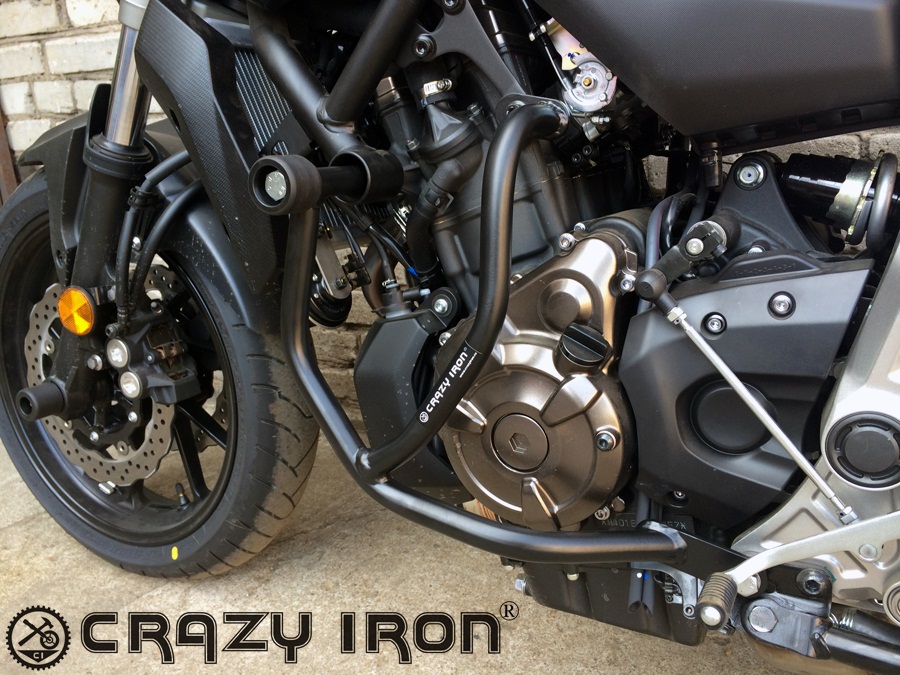 Дуги YAMAHA MT-07 + слайдеры на дуги