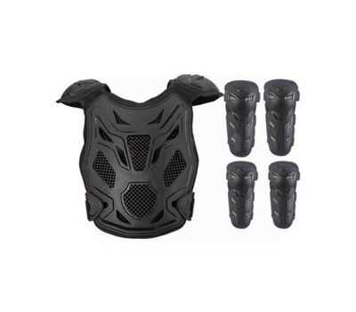 Комплект (наколенники, налокотники, панцирь) SPARX BA11 K, черный