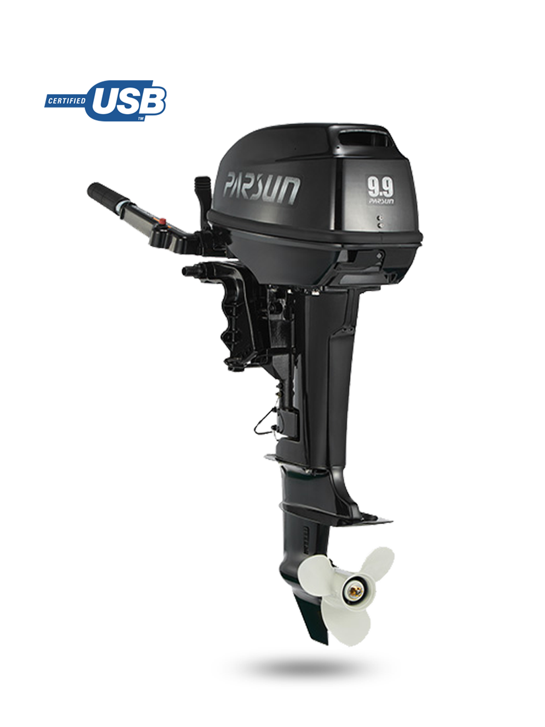 Подвесной лодочный мотор PARSUN T9.9 BMS-USB