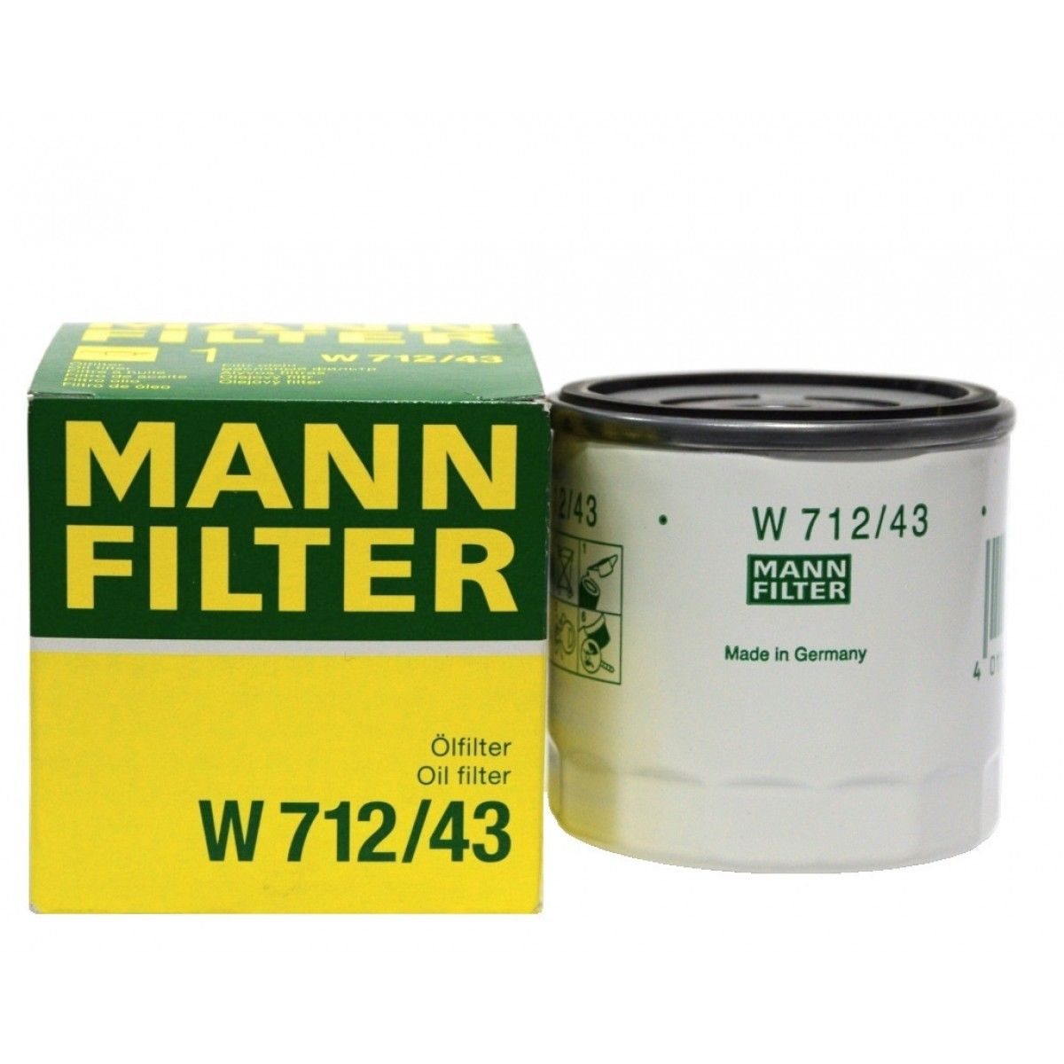 Фильтр масляный Mann W712/43