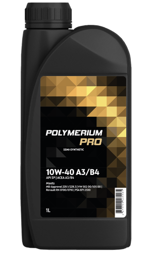 Масло моторное POLYMERIUM PRO 10W-40 API SN/SN Plus ACEA A3/B4 п/с 1л.