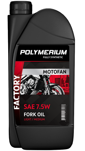 Масло вилочное POLYMERIUM MOTOFAN FORK OIL FACTORY MEDIUM 7.5W 1л.