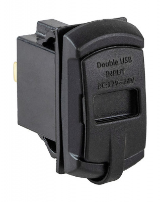 AES1118SULA013 Разъем USB 5V 4.2A и вольтметр для установки с кнопками AES11185X или AES1188X