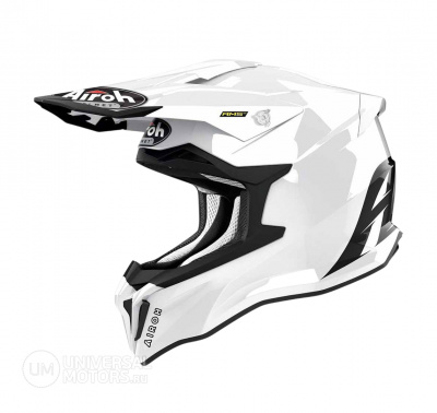 Мотошлем Stryker Airoh, White Gloss, XS