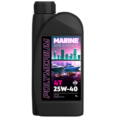 POLYMERIUM MARINE 4T 25W-40 semi-synthetic 1L