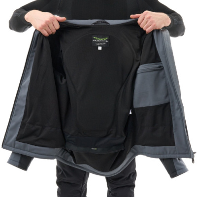 Мототолстовка DF URBAN Man Grey с защитой